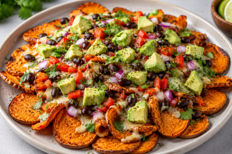 Air Fryer Sweet Potato Nachos
